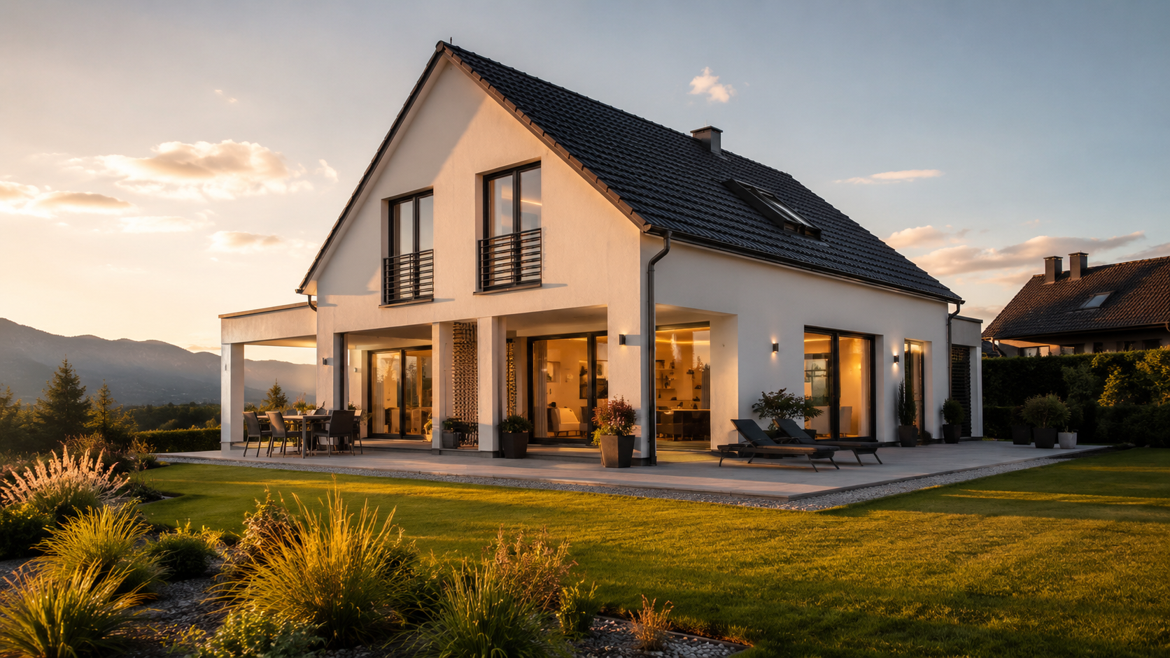 Modernes Massivhaus gebaut von MeinHaus.bayern – Ihr Bauträger in Bayern